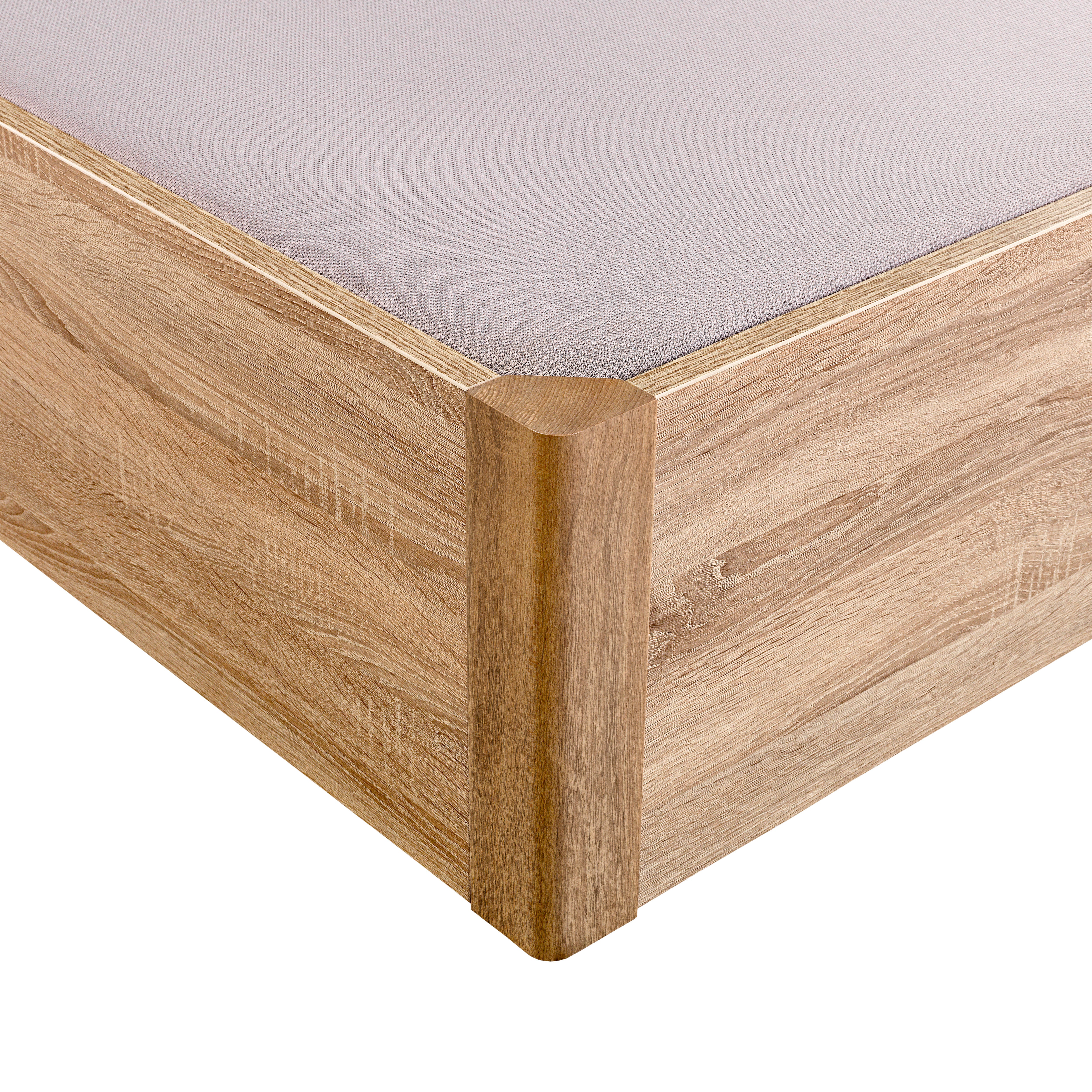 Wooden natural-coloured single-lid high-capacity folding storage base - DESIGN