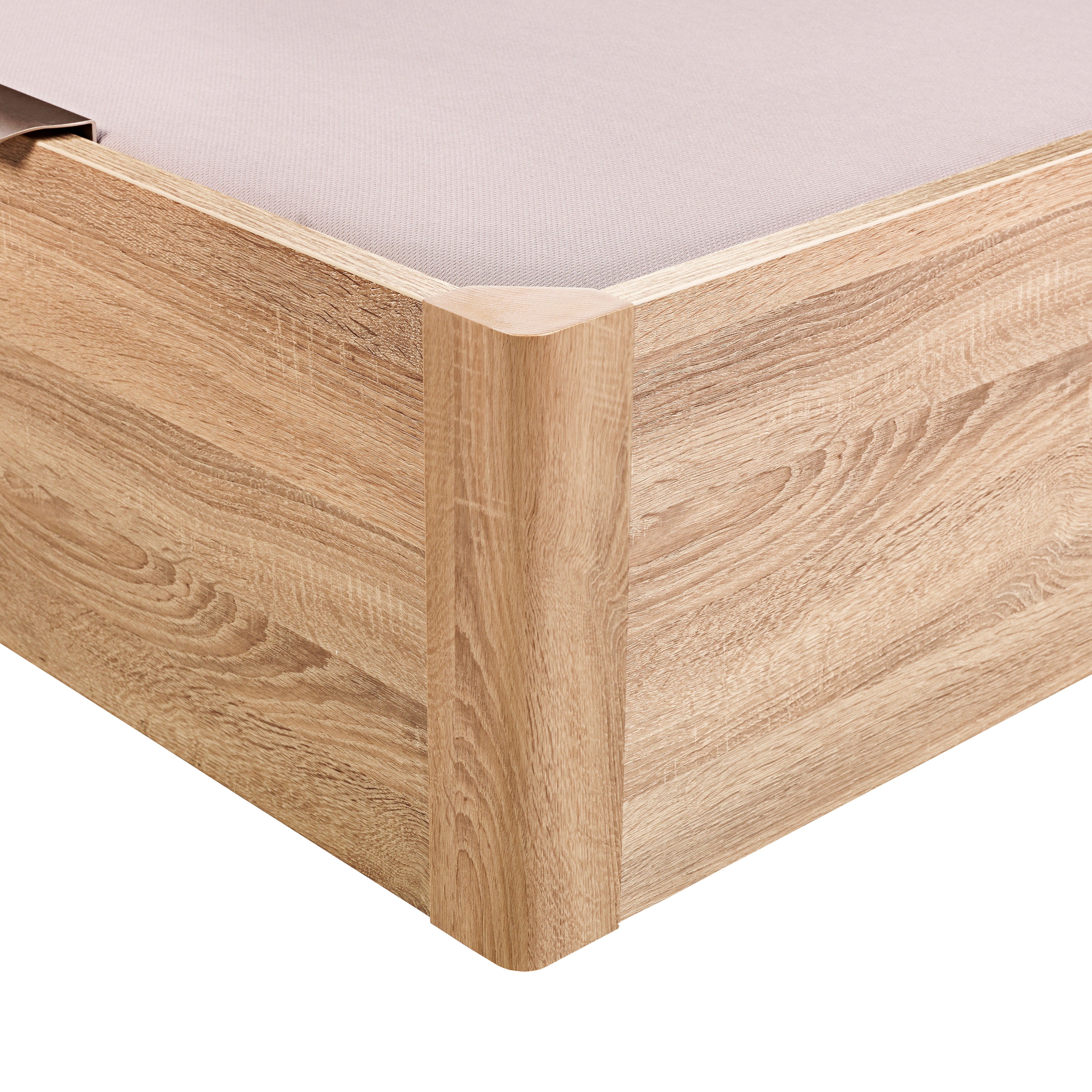 Canapé abatible de madera eléctrico de alta capacidad tapa única de color natural - DESIGN