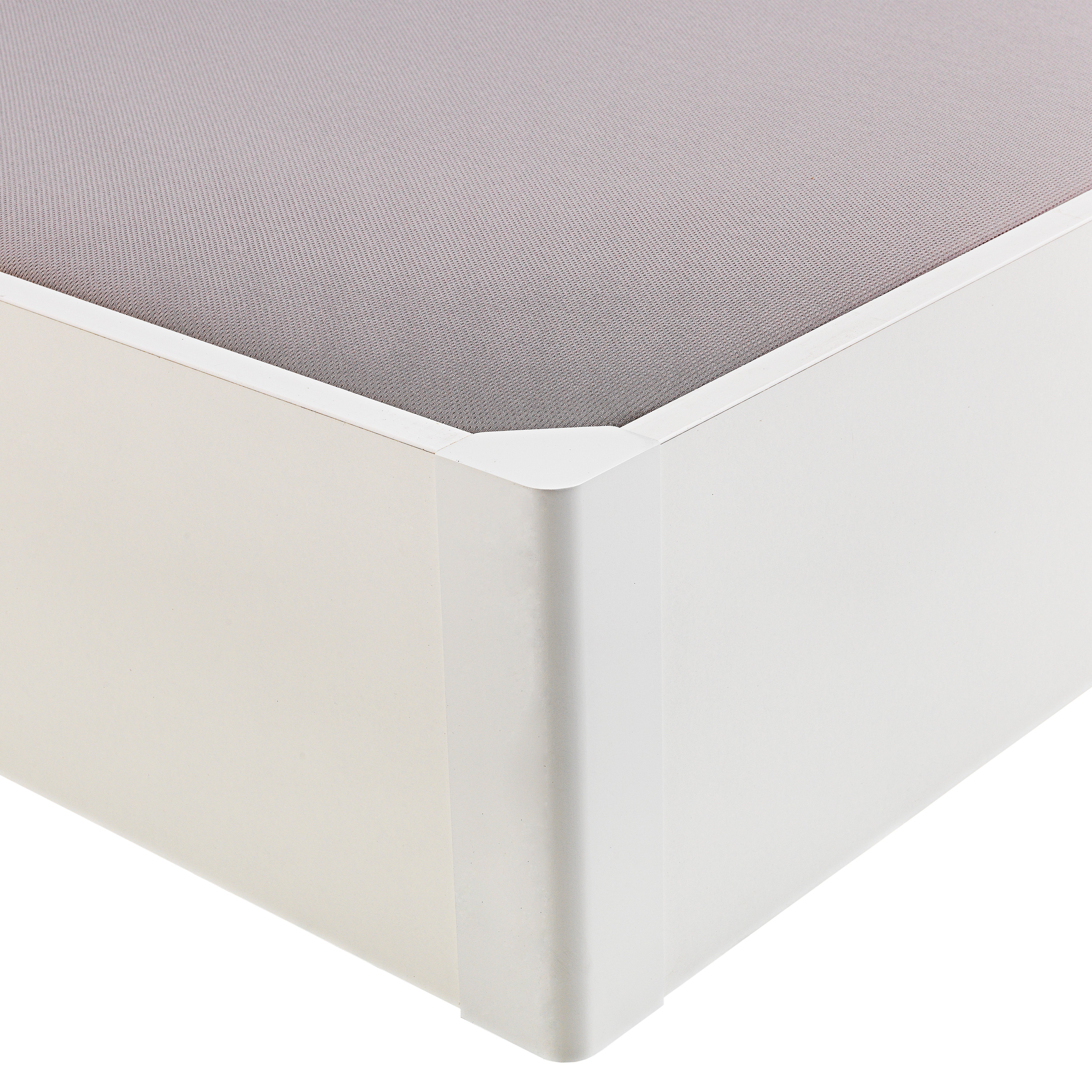 Electric single-lid white coloured wooden folding storage bed - DESIGN