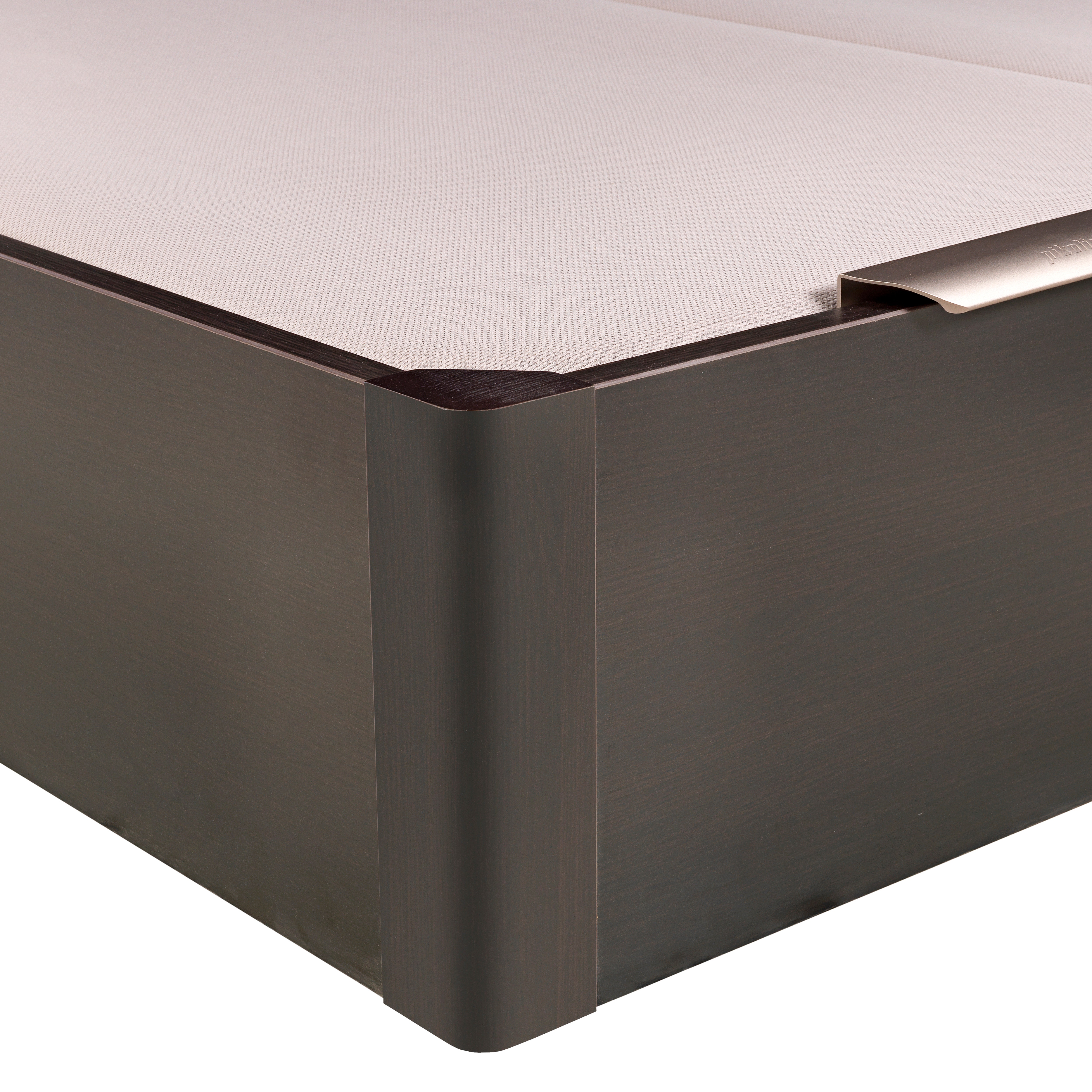 Sommier rebatível de madeira elétrico com tampa dupla de cor wengue - DESIGN