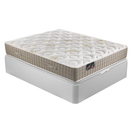 Pack cama completa: colchón Zeus y canapé Naturbox 2.0 blanco