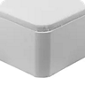 White-coloured folding storage base double lid - NATURBOX 2.0