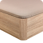 Natural-coloured folding storage base double lid - NATURBOX 2.0