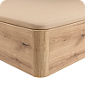 Oak-coloured high capacity folding storage base - NATURBOX 2.0 PLUS