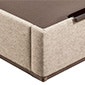 Sommier com arrumação forrado com tampa dupla ash - DESIGN TAPIZADO