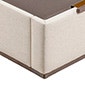 Sommier com arrumação forrado com tampa dupla aspen - DESIGN TAPIZADO