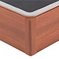 Canapé abatible de madera con base tapizada articulada de color cerezo - ERGODES CEREZO