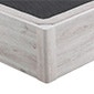 Canapé abatible de madera con base tapizada articulada de color glaciar - ERGODES GLACIAR