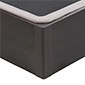 Canapé abatible de madera con base tapizada articulada de color wengué - ERGODES WENGUE