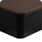 Wengue-coloured folding storage base double lid - NATURBOX 2.0