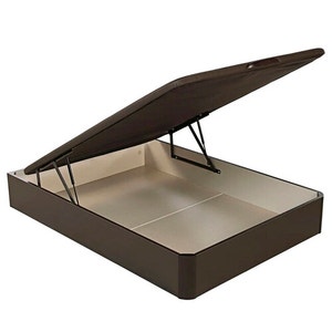 Sommier de base rebatível em cor wengué com arrumação - STORAGE BED WEN
