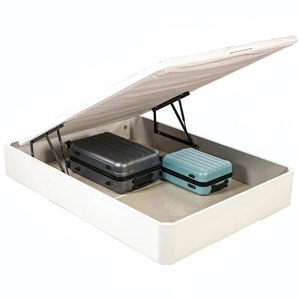 Sommier de base rebatível branco com arrumação - STORAGE BED BLA