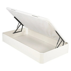 Sommier de base rebatível de madeira juvenil branco - STORAGE BED J B
