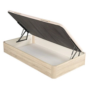 Sommier de base rebatível de madeira juvenil em cor natural - STORAGE BED J N
