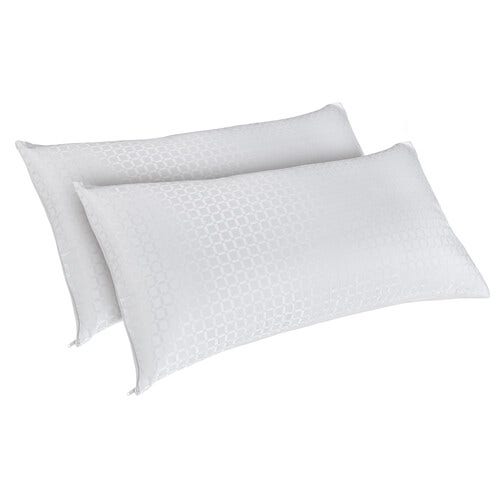Pack de dos almohadas de fibra y firmeza media Cooper - 