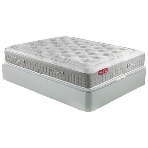 Conjunto de colchão de molas ensacadas e sommier de base rebatível em cor branca - SLEEP+AP11537