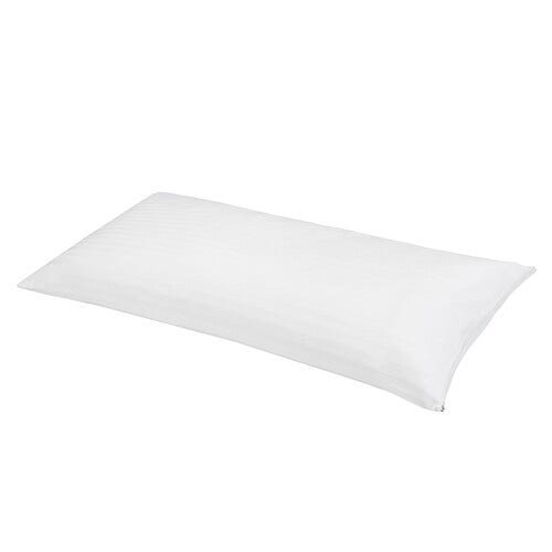 Pack de 2 funda de almohada 100% algodón listado, extrasuaves