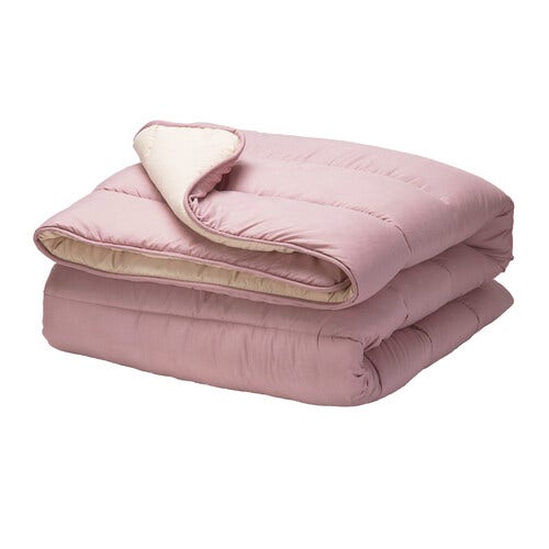 Edredón para cuna de fibra bicolor para otoño/invierno, 300 gr/m² morado - CHICLE