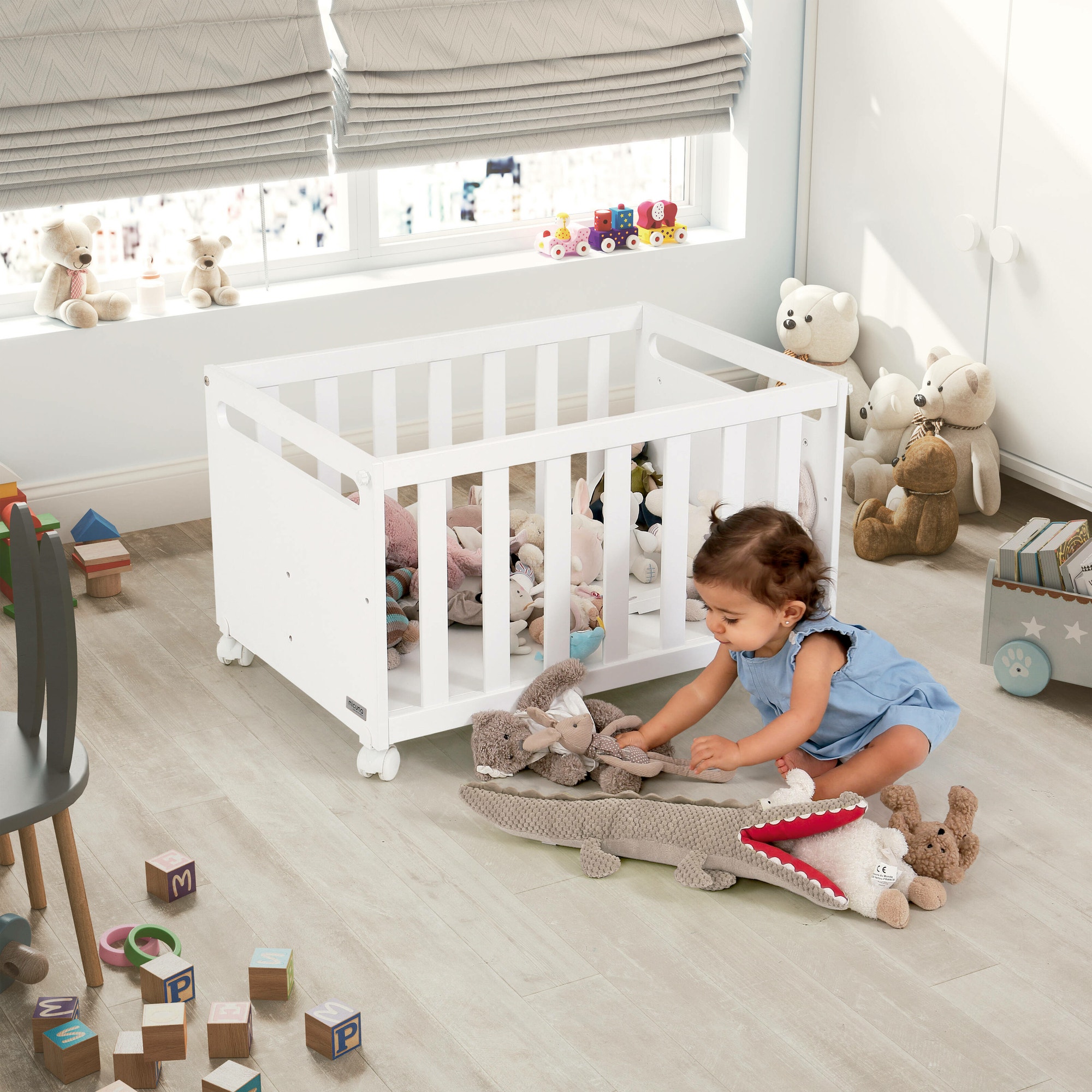 You Me Plus Mini Crib White MINICUNA YOU ME PLUS BLANCA Pikolin