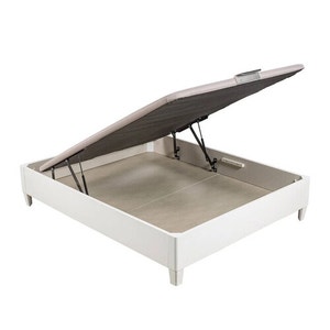 White-coloured single lid folding storage base with legs - DESIGN AL AIRE