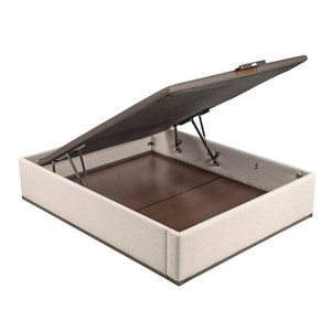 Aspen-coloured high capacity upholstered folding storage base - DESIGN TAPIZADO