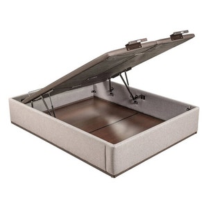 City-coloured high capacity, double lid upholstered folding storage base - DESIGN TAPIZADO