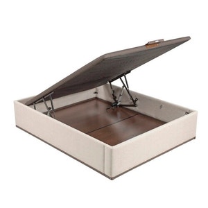 Aspen-coloured high capacity electric upholstered storage base - DESIGN TAPIZADO