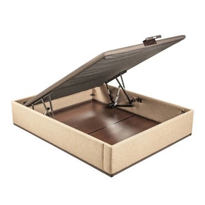 Cooper-coloured high capacity electric upholstered storage base - DESIGN TAPIZADO