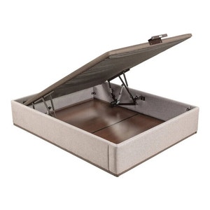 City-coloured high capacity electric upholstered storage base - DESIGN TAPIZADO
