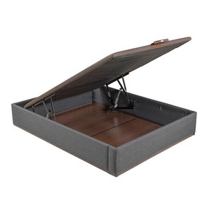Piombo-coloured electric upholstered storage base - DESIGN TAPIZADO