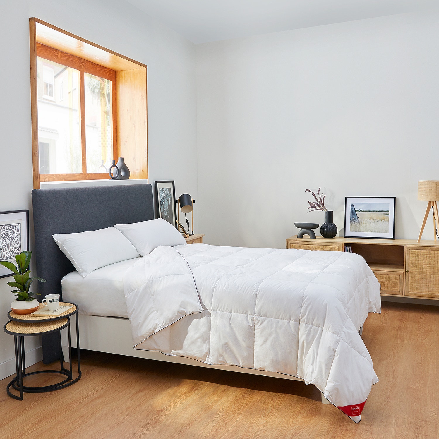 Piumone stile nordico in piumino d'oca 220 gr/m² autunno/inverno