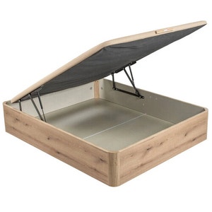 Canapé abatible de alta capacidad color roble - NATURBOX 2.0 PLUS