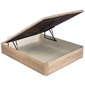 Natural-coloured folding storage base double lid - NATURBOX 2.0