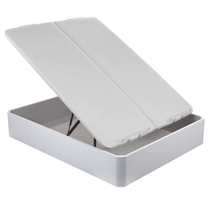 Sommier Rebatível de Madeira Pikolin NATURBOX 2.0 Cor Branco com Tampa Dupla 200x200