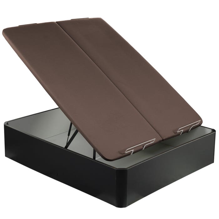 Sommier Rebatível Pikolin NATURBOX 2.0 PLUS Wengué Grande Capacidade Tampa Dupla 150x200
