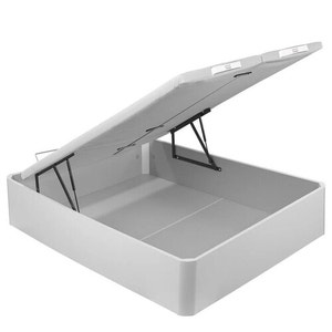White-coloured high capacity double lid folding storage base - NATURBOX 2.0 PLUS