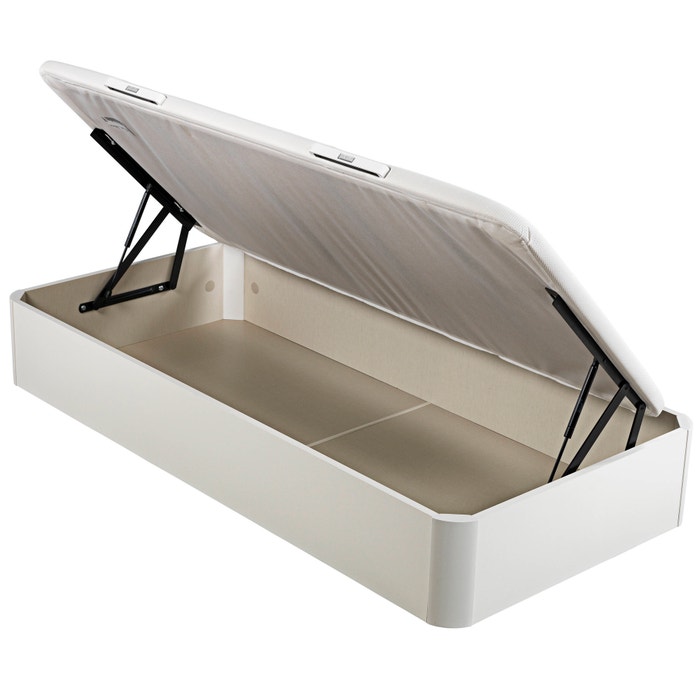 Sommier Pikolin de madeira com arrumação juvenil em cor branca - NATURBOX JUV 135x190