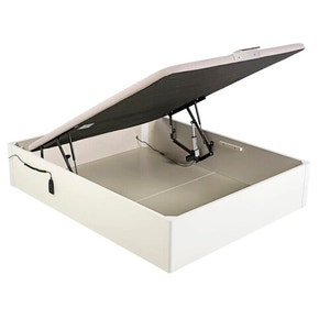 Canapé abatible de madera eléctrico de alta capacidad tapa única de color blanco - DESIGN