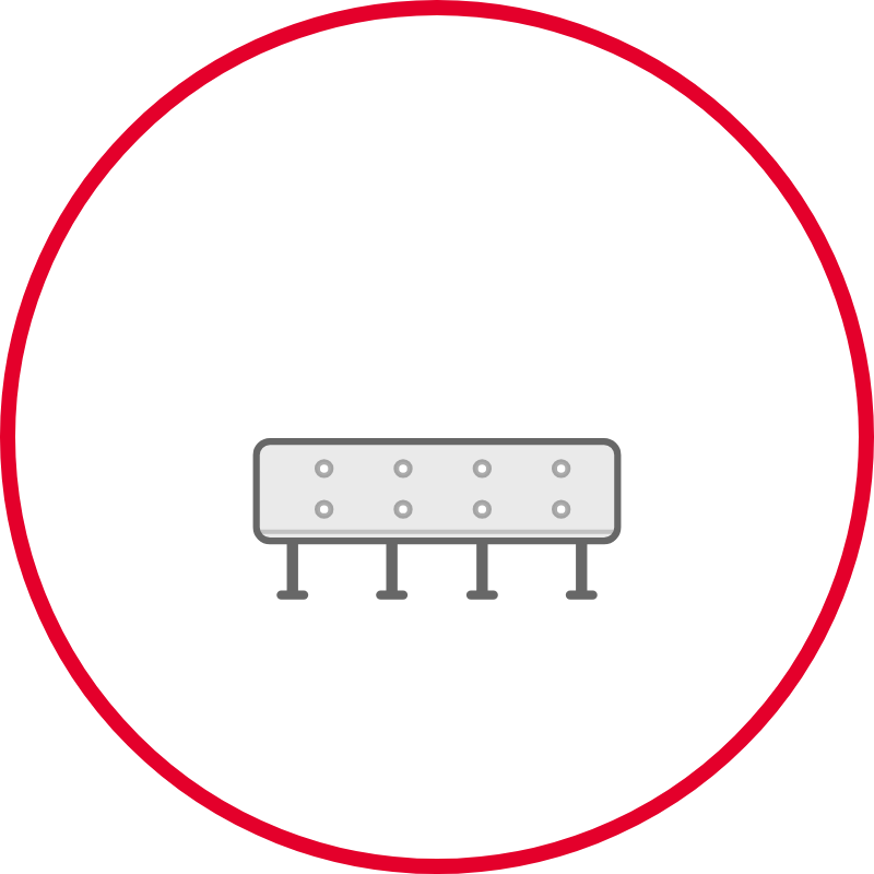 Bases tapizadas 